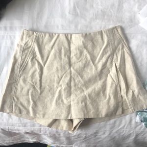 Linen skort